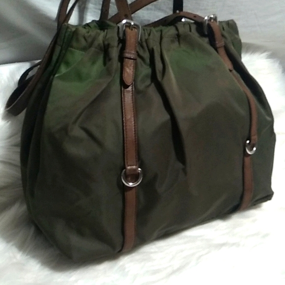 Authentic Prada Tessuto Nylon/Leather Strap Vintage Shoulder Bag - Picture 5 of 14